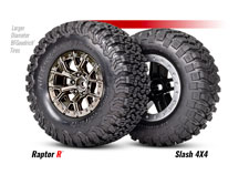 Ford F-150 Raptor R (#101076-4) Slash Wheel & Tire Comparison