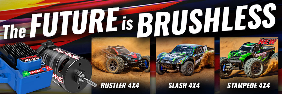 NEW: Rustler 4X4 and Slash 4X4 with BL-2s Brushless Power System
