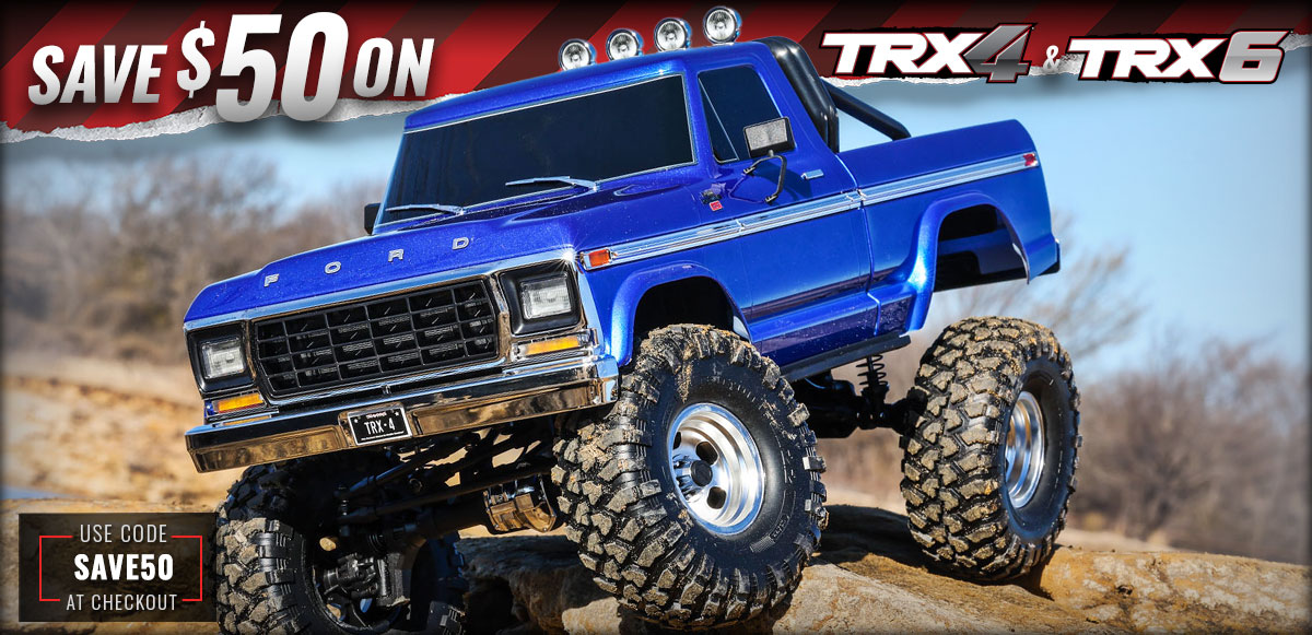 Free Winch or $50 off TRX-4 and TRX-6