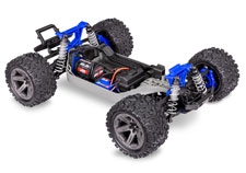 Rustler 4X4 Brushless (#67164-4) Chassis Three-Quarter View