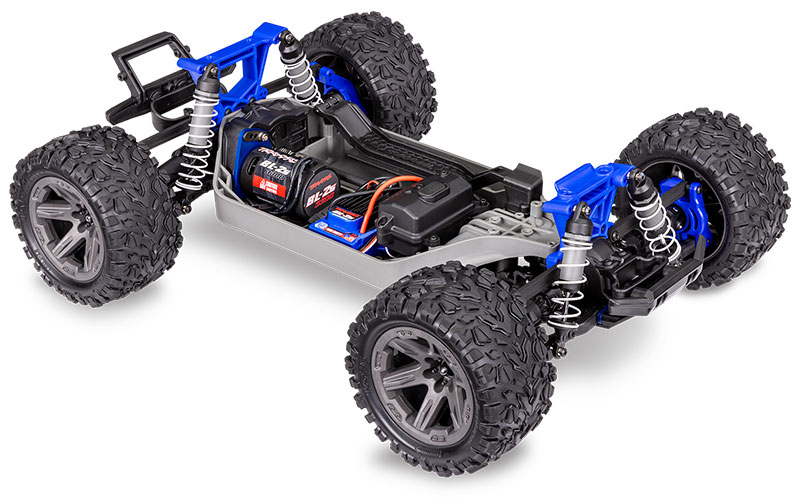 Rustler 4X4 Brushless (67164-4) Chassis Top View