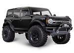 BLACK TRX-4® Scale and Trail® Crawler with Ford® Bronco Body:  4WD Electric Truck with TQi™ Traxxas Link™ Enabled 2.4GHz Radio System