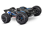 Blue Sledge®:  1/8 Scale 4WD Brushless Electric Monster Truck with TQi 2.4GHz Traxxas Link™ Enabled Radio System and Traxxas Stability Management (TSM)®