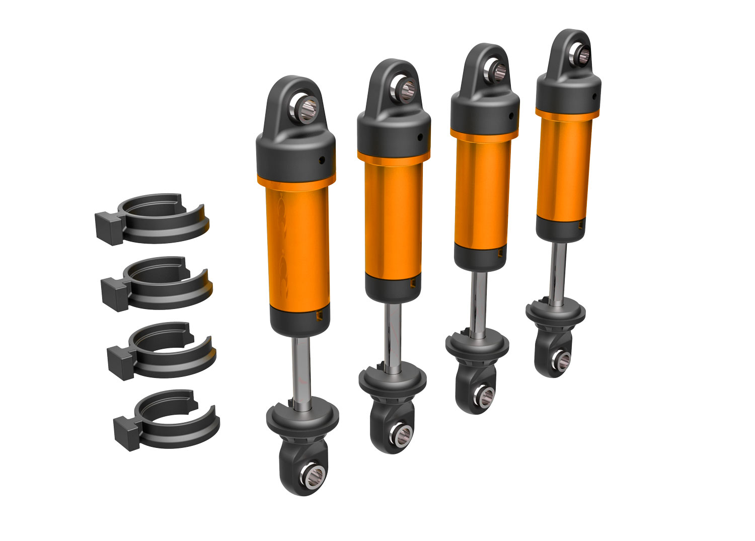 Orange Aluminum GTM Shocks