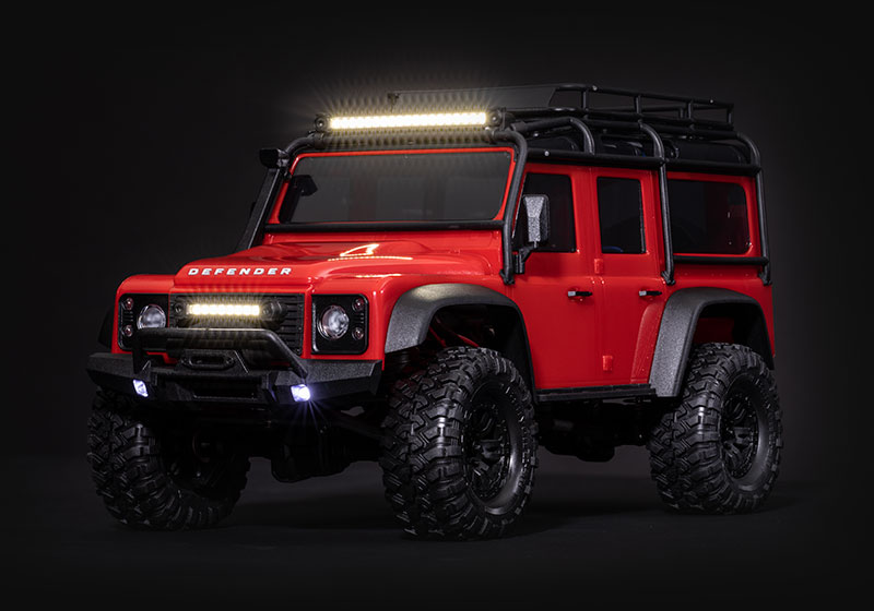 TRX-4M Accessory Light Bars (9789) Installed on Defender