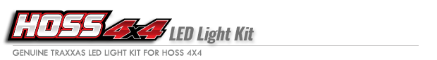 LED light set, complete (includes front and rear bumpers with LED lights, 3-volt accessory power supply, and power tap connector (with cable) (fits #6762 or 9011 series bodies) Logo